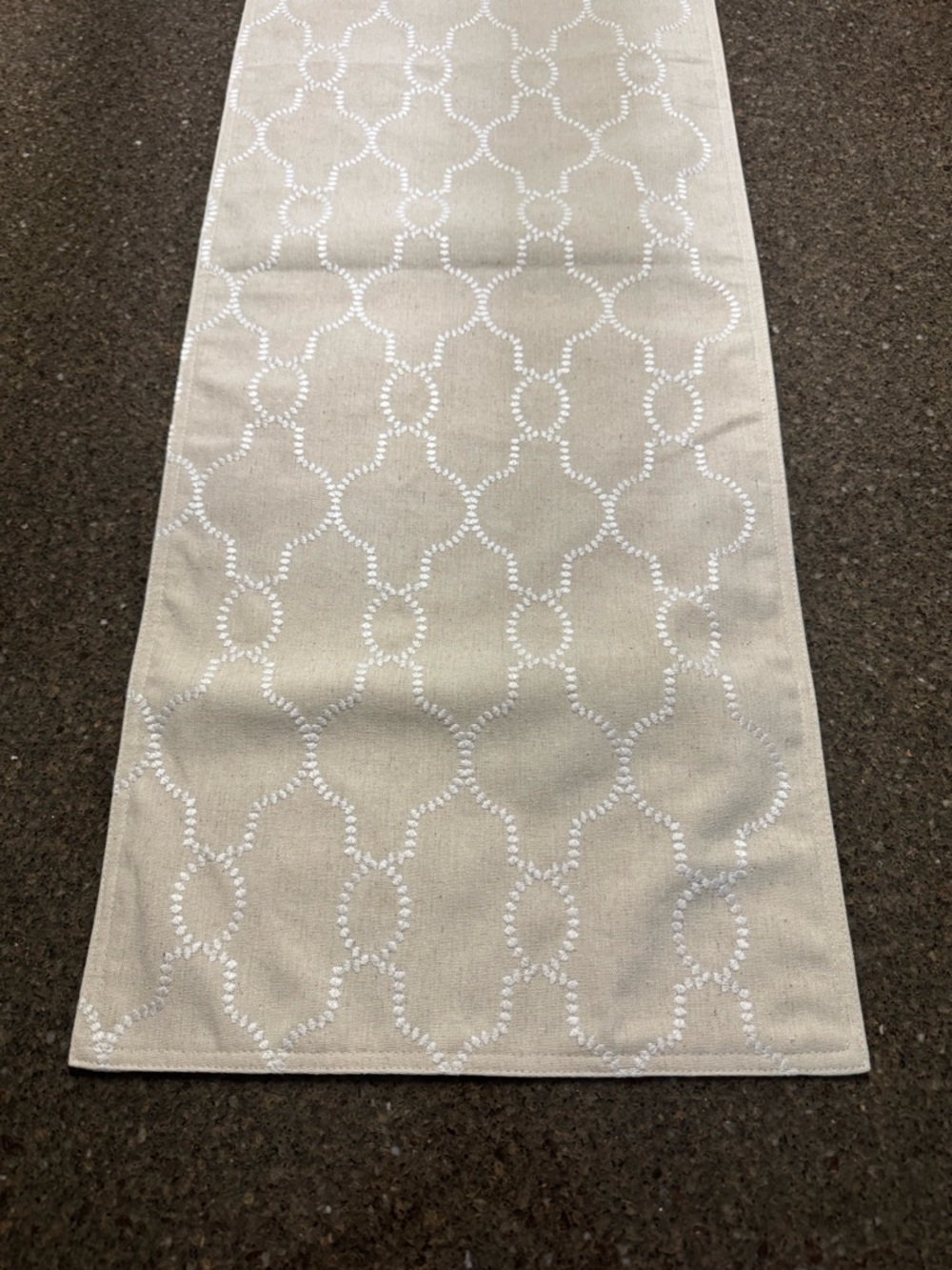 Embroidered Linen Table Runner - Picture 6 of 6